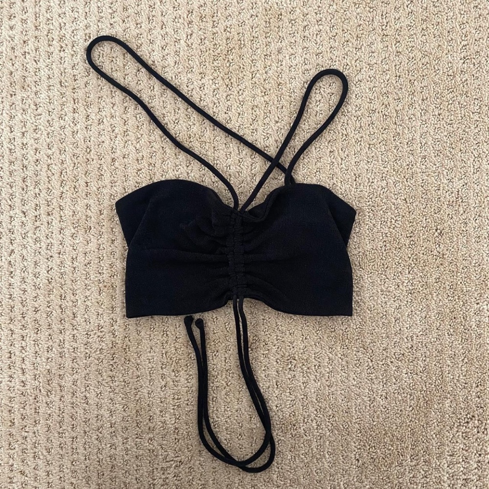 Princess Polly bandeau strappy top with ruching